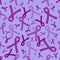 Seamless pattern purple ribbons for support pancreatic cancer cystic fibrosis epilepsy Alzheimers Disease