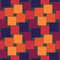 Seamless pattern. Pythagorean tiling. Squares tessellation. Repeated color checks ornament. Square, check shapes background.