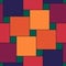 Seamless pattern. Pythagorean tiling. Squares tessellation. Repeated color checks ornament. Square, check shapes background.