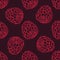 Seamless Pattern of Raspberries, Fruit Pattern.