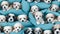 Seamless pattern of realistic and curious puppies, dogs, cute, colorful, hyper realistic, background, wallpaper