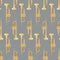 Seamless pattern of realistic pipe on grey background, classical musical instruments, vector illustration