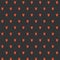 Seamless pattern with red devils on a dark background