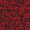 Seamless pattern with red hearts