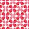 Seamless pattern with red strawberry . Cute background in watercolor. Sweet berry packaging design or wrapping paper. Homemade dec