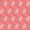 Seamless Pattern Of Repeated Pink Cubes Background