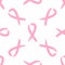 Seamless pattern with repeating pink ribbon.