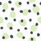 Seamless pattern with repeating round spots painted with watercolour brush. Grunge, watercolor, sketch.