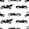 Seamless pattern of retro cars.