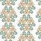 Seamless pattern retro helix green with yellow