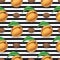 Seamless Pattern with Ripe Apricot
