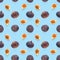 Seamless pattern with ripe figs. Tropical abstract background. Figs on the white background. Seamless pattern for print