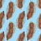 Seamless Pattern. Ripe Tamarind in Cross Section