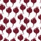 Seamless pattern with root-crop vegetables - beet. Seasonal food. Art can be used for packaging design element