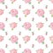 Seamless pattern with  roses