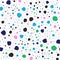 Seamless pattern with rounded and uneven spots. Stylish print. Vector illustration.