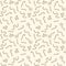 Seamless pattern with Roundworm Helminth - vector linear background