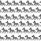 Seamless pattern of run zebras. Vector cartoon background