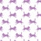 Seamless pattern. Running petit brabancon puppy isolated on white background. Dog silhouette. Endless texture. Design