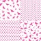 Seamless pattern's for Valentine's day. Lovely hearts and keys. Love