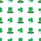 Seamless pattern with saint patricks day icons