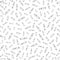 Seamless pattern with scattered bullets. Doodle shell. Cartridges for pistol