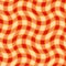 Seamless pattern scottish cell, pattern waves, red, yellow