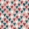 Seamless pattern with scratched hearts