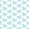 Seamless Pattern Scribbled Hearts Blue And White