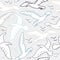 Seamless pattern with seagull silhouettes