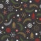 Seamless pattern Seasons greetings