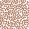 Seamless pattern of seeds of beans of gentle brown color on a white background, nutritious grain legumes vector illustration