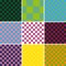 Seamless pattern set Tartan plaid, Scottish pattern in black,green,blue,pink,purple,yellow,orange, cage,Traditional Scottish multi