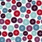 Seamless pattern with sewing buttons, illustration