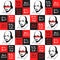 Seamless pattern with Shakespeare portrait and quotes