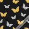 Seamless pattern with shiny fluttering butterflies