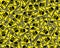 Seamless pattern, sign chemical danger