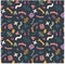 Seamless pattern with signs, comma, brackets, hashtag, point, interest, at sign.