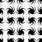 Seamless pattern with a Silhouettes of abstract decorative spirals