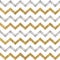 Seamless pattern of silver gold zigzag chevron