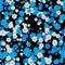 Seamless pattern simple flowers