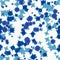 Seamless pattern simple flowers