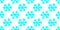 Seamless pattern of simple turquoise snowflakes. a horizontal pattern of snowflakes in the style of doodles of bright light blue