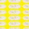 Seamless pattern of a skein of white rope on a yellow background