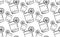 Seamless pattern with sketch glass