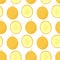 Seamless pattern with slice of mellow and whole melow.