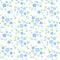 Seamless pattern with small blue flowers. Vector i