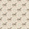 Seamless pattern with small horse