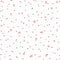 Seamless pattern with small rounded spots. Irregular colored polka dot.