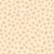 Seamless pattern with small simple birds,hearts,branches,leaves and paws on a warm beige background